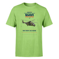 Thumbnail for NHIndustries NH90 TTH design on light green t-shirt, single-side print