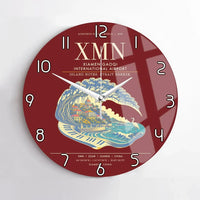 Thumbnail for Xiamen Gaoqi International Airport XMN Wall-Clock No-Frame - Dark Red