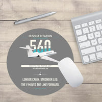 Thumbnail for Cessna Citation 560 - Citation V design on gray round mouse pad