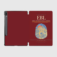 Thumbnail for Erbil International Airport (EBL) design on dark red samsung tablet tablet case