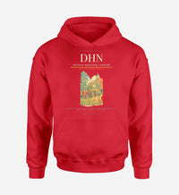 Thumbnail for Dothan Regional Airport (DHN) design on red hoodie single-side print