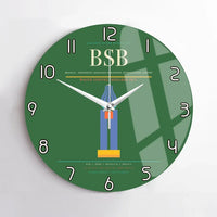 Thumbnail for Brasilia - Presidente Juscelino Kubitschek International Airport BSB Wall-Clock No-Frame - Green