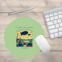 Thumbnail for VINTAGE G4521 - The Barrage Balloon Morning - Designed Mouse Pads design on lightgreen round