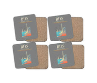 Thumbnail for Brindisi Airport BDS Coaster 4-Pieces-Set - Gray