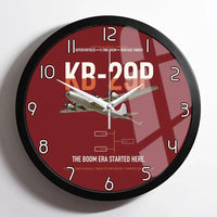 Thumbnail for KB-29P SUPERFORTRESS design on dark red framed wall clock