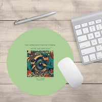 Thumbnail for VINTAGE G4470 - The Apprentice And The Turbine - Designed Mouse Pads design on lightgreen round