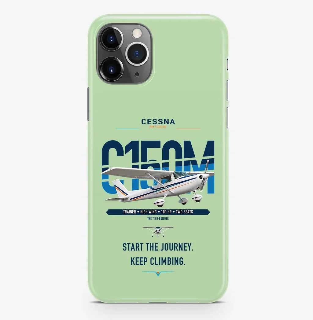 Cessna 150M design on light green magsafe iphone case, for iPhone Pro Max