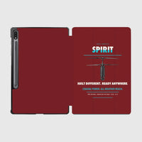 Thumbnail for Ascent AeroSystems Spirit design on dark red samsung tablet tablet case