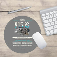 Thumbnail for 915 iS design on gray round mouse pad