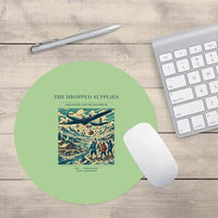 Thumbnail for VINTAGE G4234 - The Dropped Supplies - Designed Mouse Pads design on lightgreen round