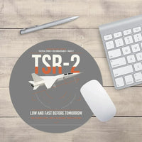 Thumbnail for BAC TSR-2 design on gray round mouse pad