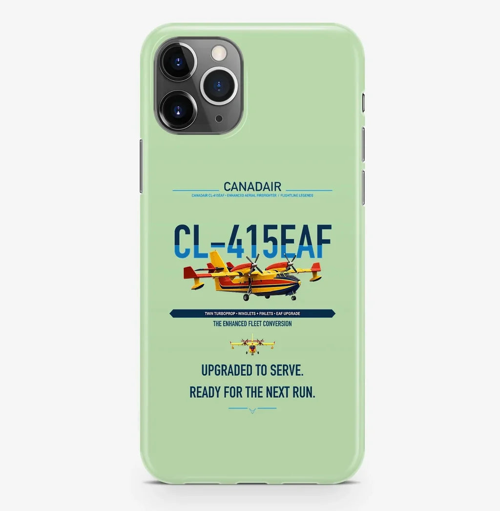 Canadair CL-415EAF design on light green magsafe iphone case, for iPhone Pro Max