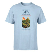 Thumbnail for Buri Ram Airport (BFV) T-Shirt single-side front print in Light Blue | buri-ram-airport-bfv-double-side-t-shirt