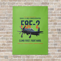 Thumbnail for F8F-2 Bearcat Climb First Fight Hard vertical canvas print - no frame - light green background