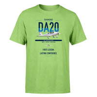 Thumbnail for Diamond DA20 design on light green t-shirt, single-side print