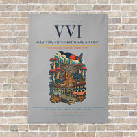 Thumbnail for Viru Viru International Airport VVI - Canvas No Frame - Light Gray