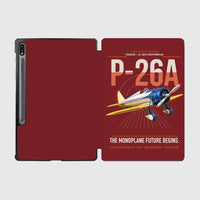 Thumbnail for Boeing P-26A Peashooter design on dark red samsung tablet tablet case