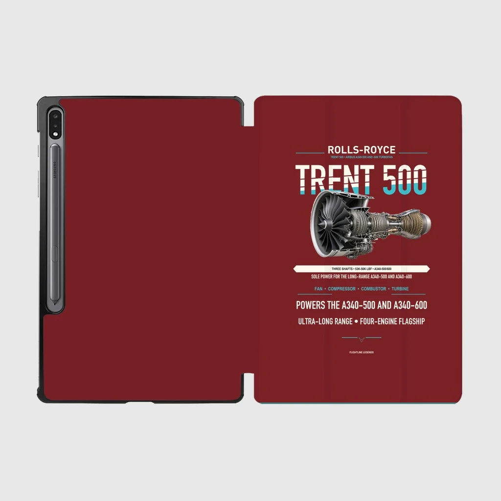 TRENT 500 design on dark red samsung tablet tablet case