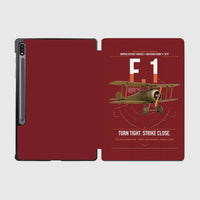 Thumbnail for Sopwith Camel F.1 design on dark red samsung tablet tablet case