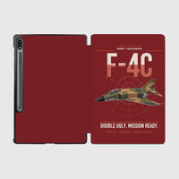 Thumbnail for F-4C Phantom II design on dark red samsung tablet tablet case