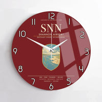 Thumbnail for Shannon Airport SNN Wall-Clock No-Frame - Dark Red