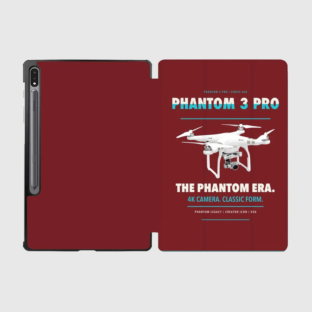 DJI Phantom 3 Professional design on dark red samsung tablet tablet case