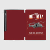 Thumbnail for Leonardo HH-101A Caesar design on dark red samsung tablet tablet case