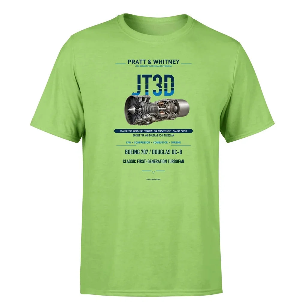 JT3D design on light green single side