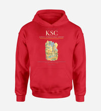 Thumbnail for Košice International Airport (KSC) design on red hoodie single-side print