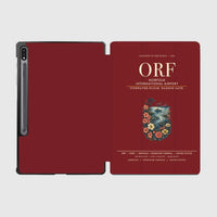 Thumbnail for Norfolk International Airport (ORF) design on dark red samsung tablet tablet case