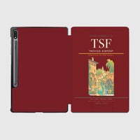 Thumbnail for Treviso Airport (TSF) design on dark red samsung tablet tablet case