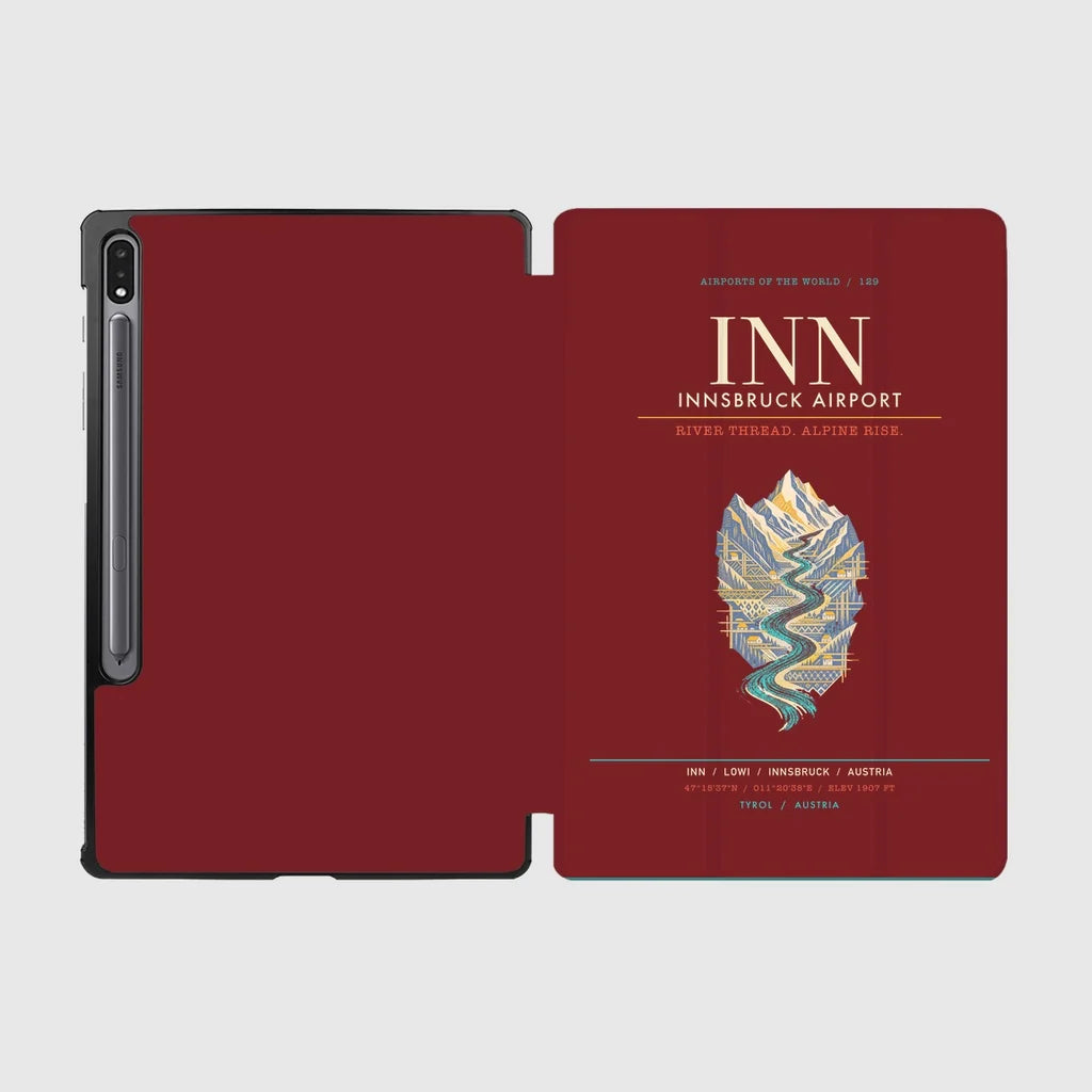 Innsbruck Airport INN - Inn Valley Alpine Weave - Dark Red