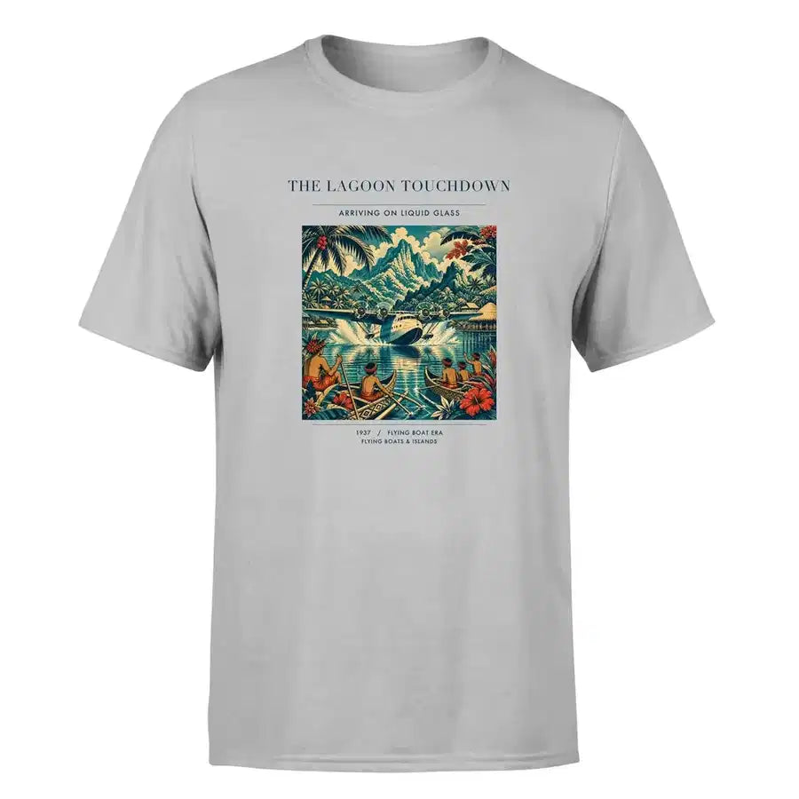 VINTAGE G4181 - The Lagoon Touchdown - Premium T-Shirt design on lightgray premium t shirt