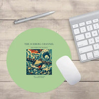 Thumbnail for VINTAGE G4276 - The Iceberg Channel - Designed Mouse Pads design on lightgreen round