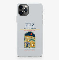Thumbnail for Fez Airport (FEZ) design on light gray iPhone 16 Pro MagSafe case