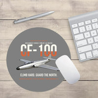 Thumbnail for Avro Canada CF-100 Mk5 Canuck Northern All Weather Interceptor design on gray round mouse pad