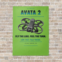 Thumbnail for DJI Avata 2 vertical canvas print - no frame - light green background