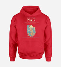 Thumbnail for Dr. Babasaheb Ambedkar International Airport (NAG) design on red hoodie single-side print