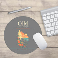 Thumbnail for Oshima Airport (OIM) design on gray round mouse pad