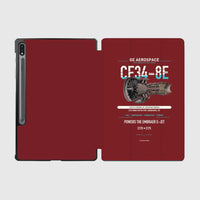 Thumbnail for CF34-8E design on dark red samsung tablet tablet case