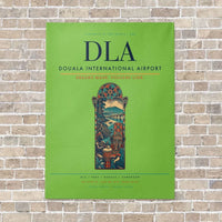 Thumbnail for Douala International Airport DLA vertical canvas print - no frame - light green background