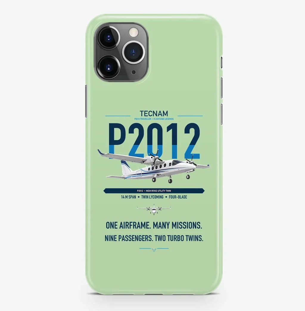 Tecnam P2012 Traveller design on light green magsafe iphone case, for iPhone Pro Max