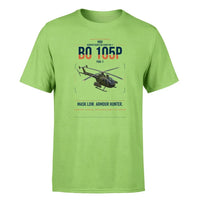 Thumbnail for MBB BO 105P PAH-1 design on light green t-shirt, single-side print