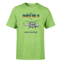Thumbnail for HAL ALH Dhruv Mk III design on light green t-shirt, single-side print