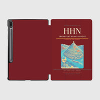 Thumbnail for Frankfurt-Hahn Airport (HHN) design on dark red samsung tablet tablet case