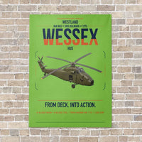 Thumbnail for Westland Wessex HU5 vertical canvas print - no frame - light green background