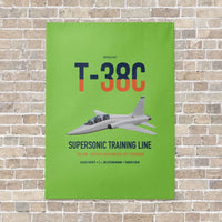 Thumbnail for T-38C Talon vertical canvas print - no frame - light green background