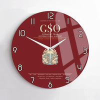 Thumbnail for Piedmont Triad International Airport GSO Wall-Clock No-Frame - Dark Red