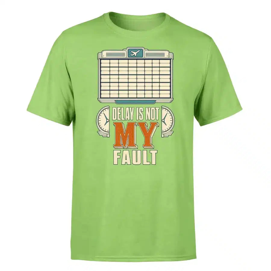 SIGNAL 283 - Delay Is Not My Fault - Premium T-Shirt design on light green premium t shirt