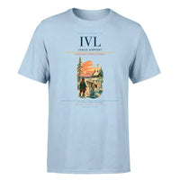 Thumbnail for Ivalo Airport (IVL) T-Shirt single-side front print in Light Blue | ivalo-airport-ivl-double-side-t-shirt